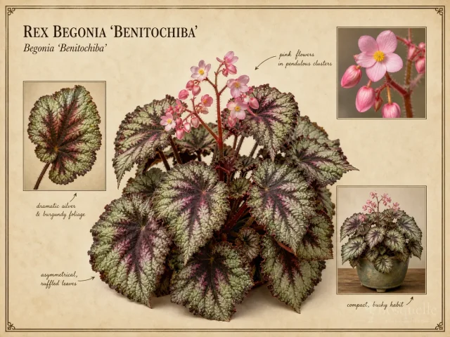 Rex Begonia ‘Benitochiba’ (Begonia ‘Benitochiba’)