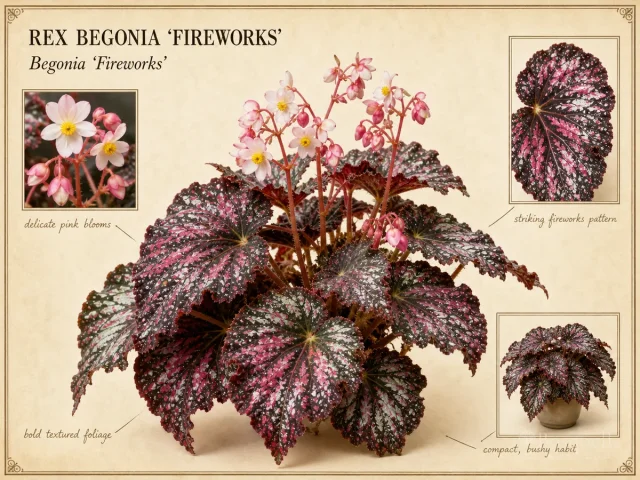 Rex Begonia 'Fireworks' — Rex / foliage (3)