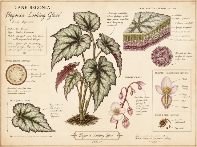 Cane Begonia (Begonia ‘Looking Glass’)