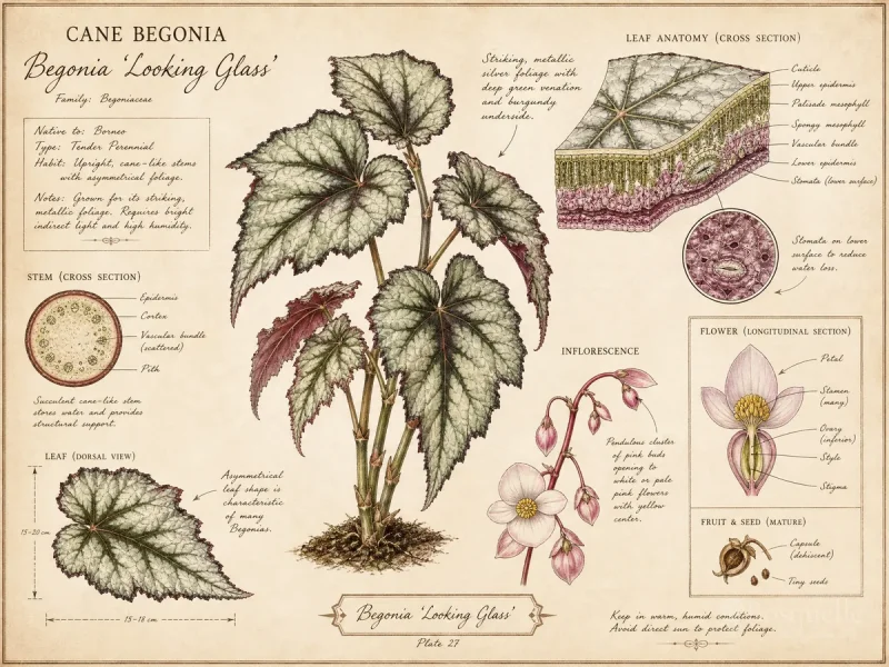 Cane Begonia (Begonia ‘Looking Glass’)
