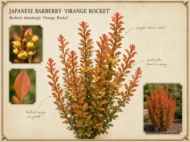 Japanese Barberry 'Orange Rocket'