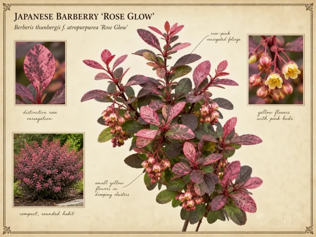 Japanese Barberry 'Rose Glow'