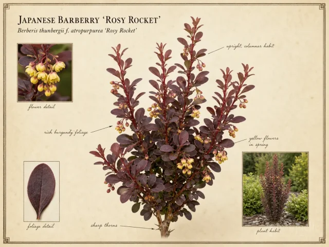 Japanese Barberry 'Rosy Rocket'