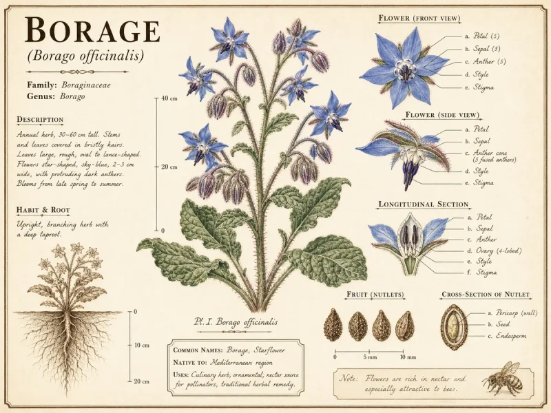 Borage (Borago officinalis)