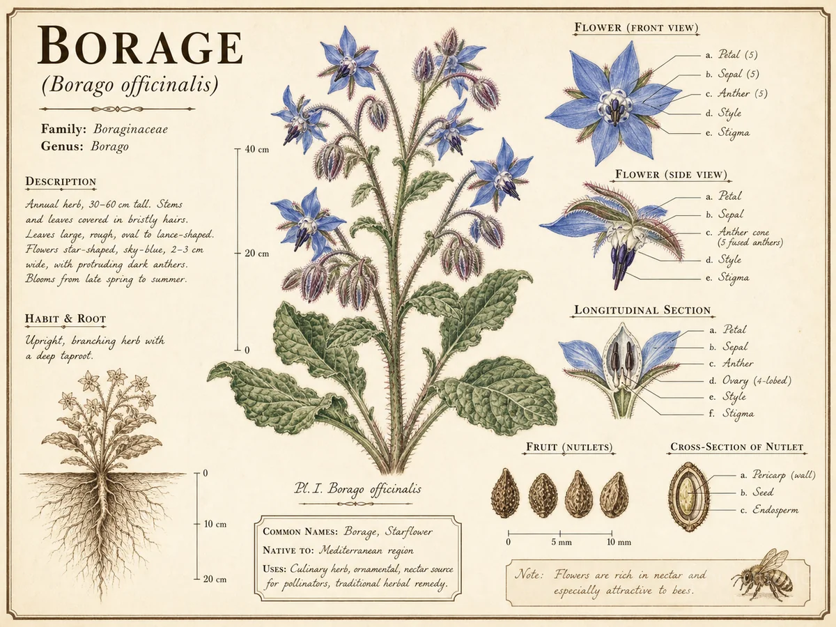 Borage (Borago officinalis)