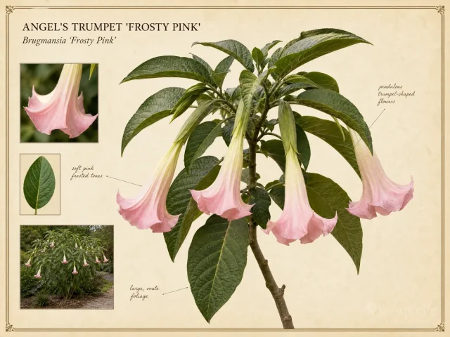 Angel’s Trumpet ‘Frosty Pink’ (Brugmansia ‘Frosty Pink’)
