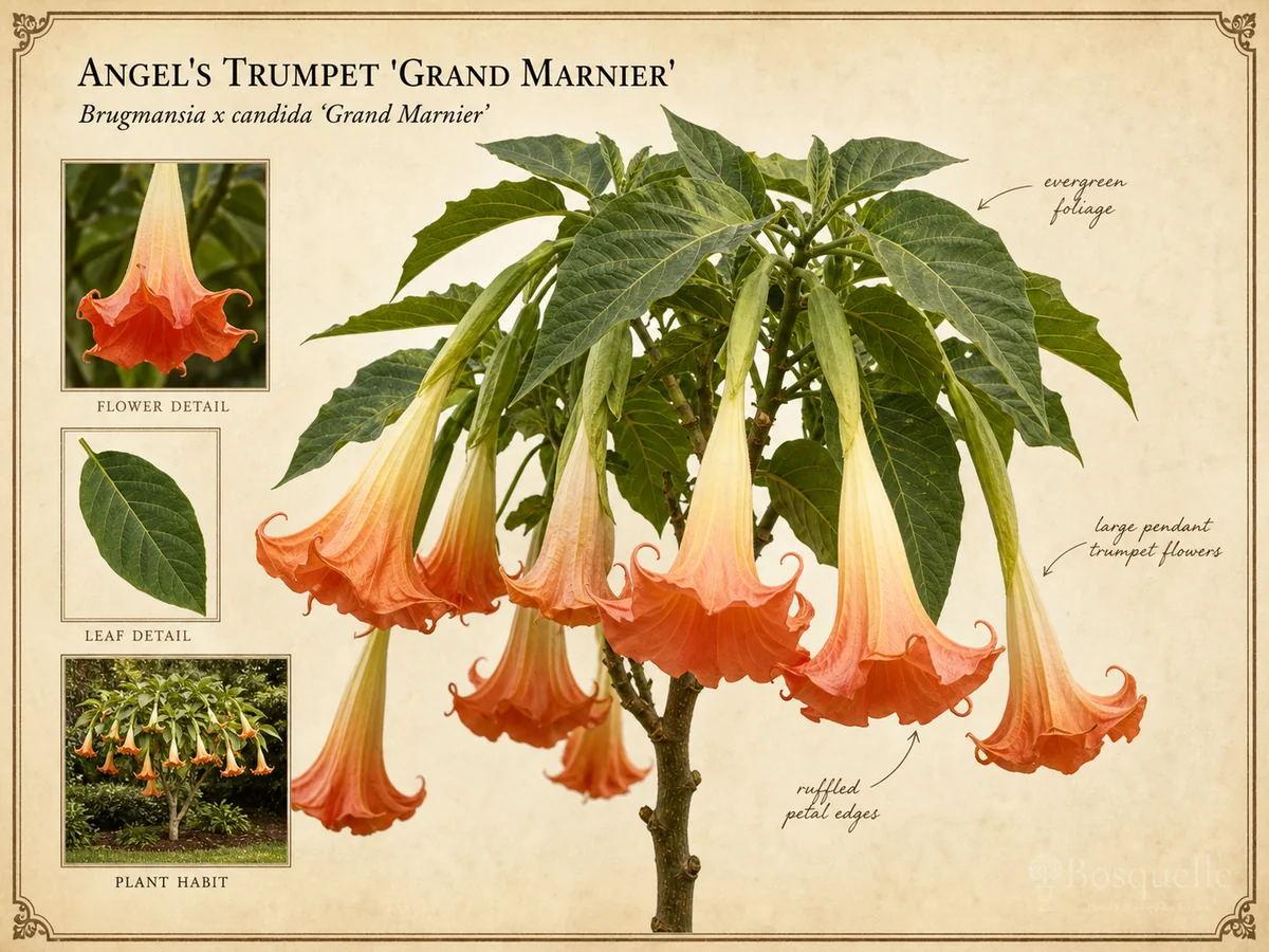 Angel’s Trumpet ‘Grand Marnier’ (Brugmansia x candida ‘Grand Marnier’)