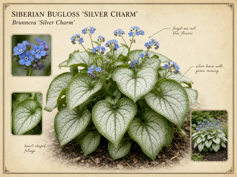 Siberian Bugloss ‘Silver Charm’ (Brunnera ‘Silver Charm’)