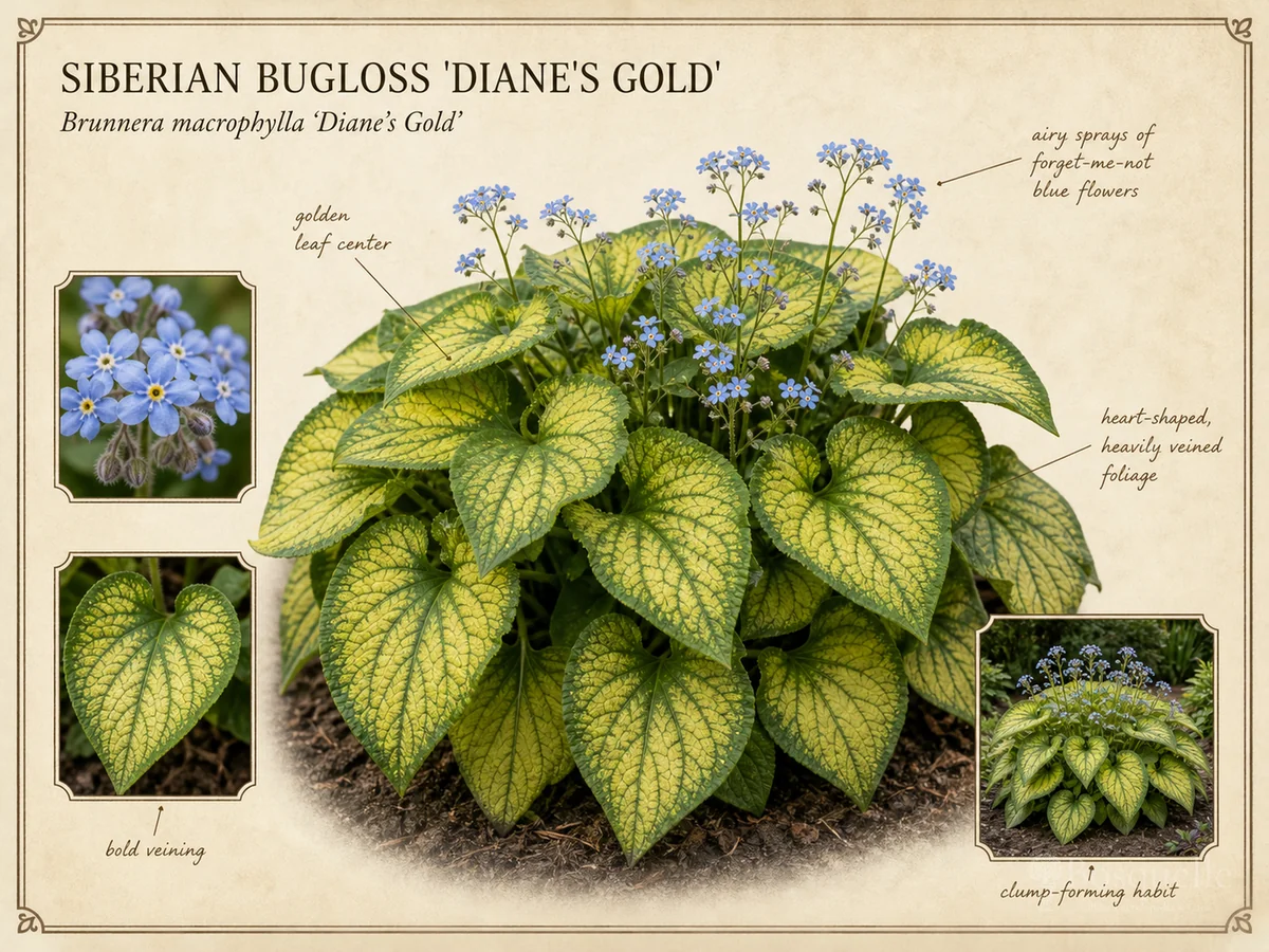 Siberian Bugloss 'Diane's Gold'