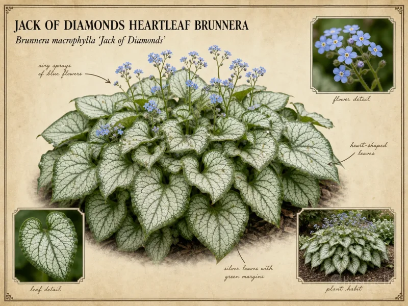 Jack Of Diamonds Heartleaf Brunnera (Brunnera macrophylla ‘Jack of Diamonds’)