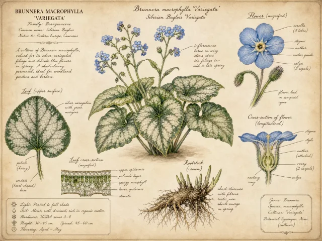 Siberian Bugloss 'Variegata'