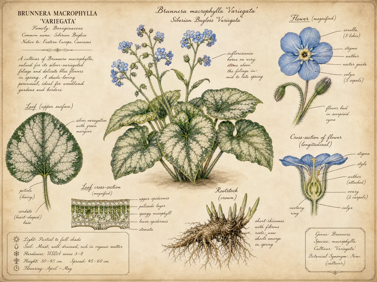 Siberian Bugloss 'Variegata'