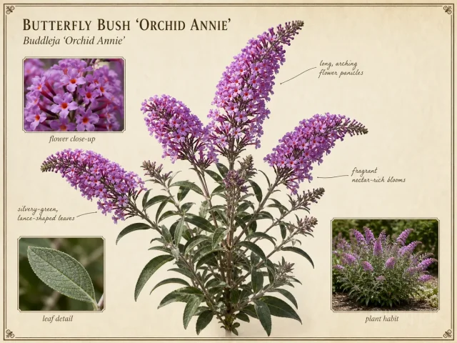 Butterfly Bush ‘Orchid Annie’ (Buddleja ‘Orchid Annie’)