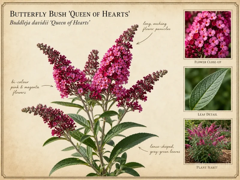 Butterfly Bush ‘Queen of Hearts’ (Buddleja davidii ‘Queen of Hearts’)