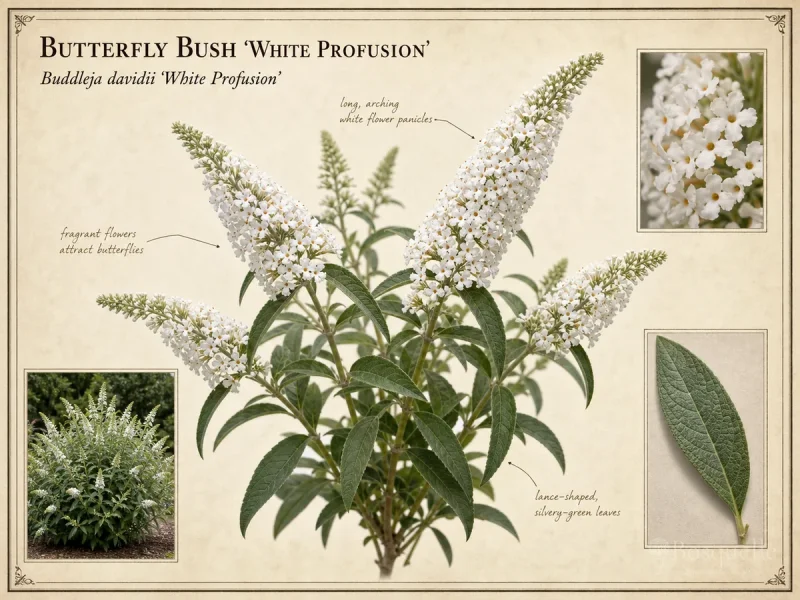 Butterfly Bush 'White Profusion' — Hard-prune davidii in late winter