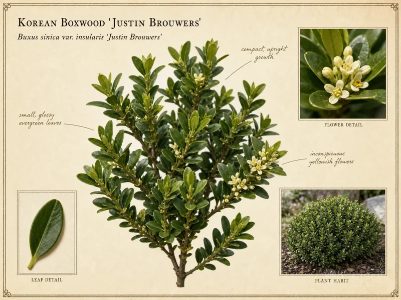 Korean Boxwood ‘Justin Brouwers’ (Buxus sinica var. insularis ‘Justin Brouwers’)