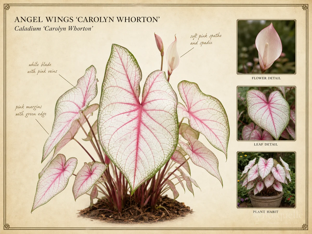 Angel Wings ‘Carolyn Whorton’ (Caladium ‘Carolyn Whorton’)
