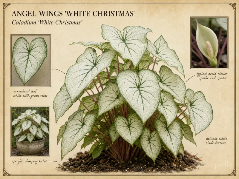 Angel Wings ‘White Christmas’ (Caladium ‘White Christmas’)