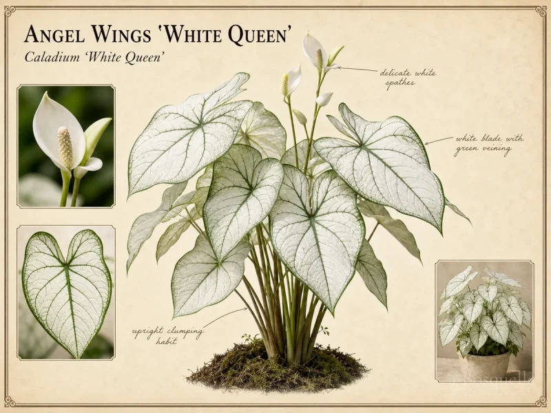 Angel Wings ‘White Queen’ (Caladium ‘White Queen’)