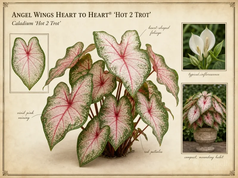 Angel Wings Heart to Heart® ‘Hot 2 Trot’ (Caladium Heart to Heart® ‘Hot 2 Trot’)