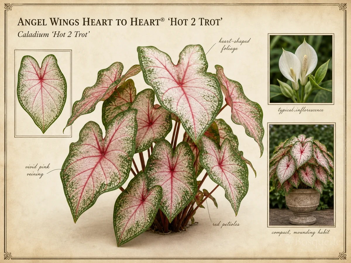 Angel Wings Heart to Heart® ‘Hot 2 Trot’ (Caladium Heart to Heart® ‘Hot 2 Trot’)