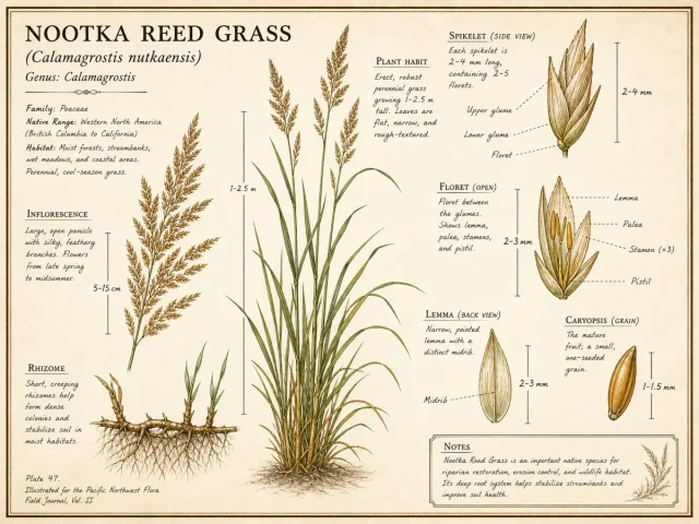 Nootka Reed Grass (Calamagrostis nutkaensis)