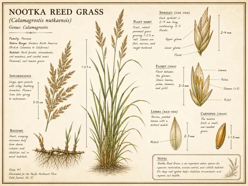 Nootka Reed Grass (Calamagrostis nutkaensis)