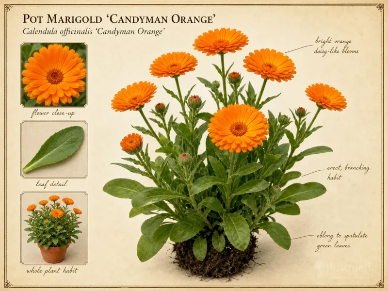 Pot Marigold ‘Candyman Orange’ (Calendula officinalis ‘Candyman Orange’)