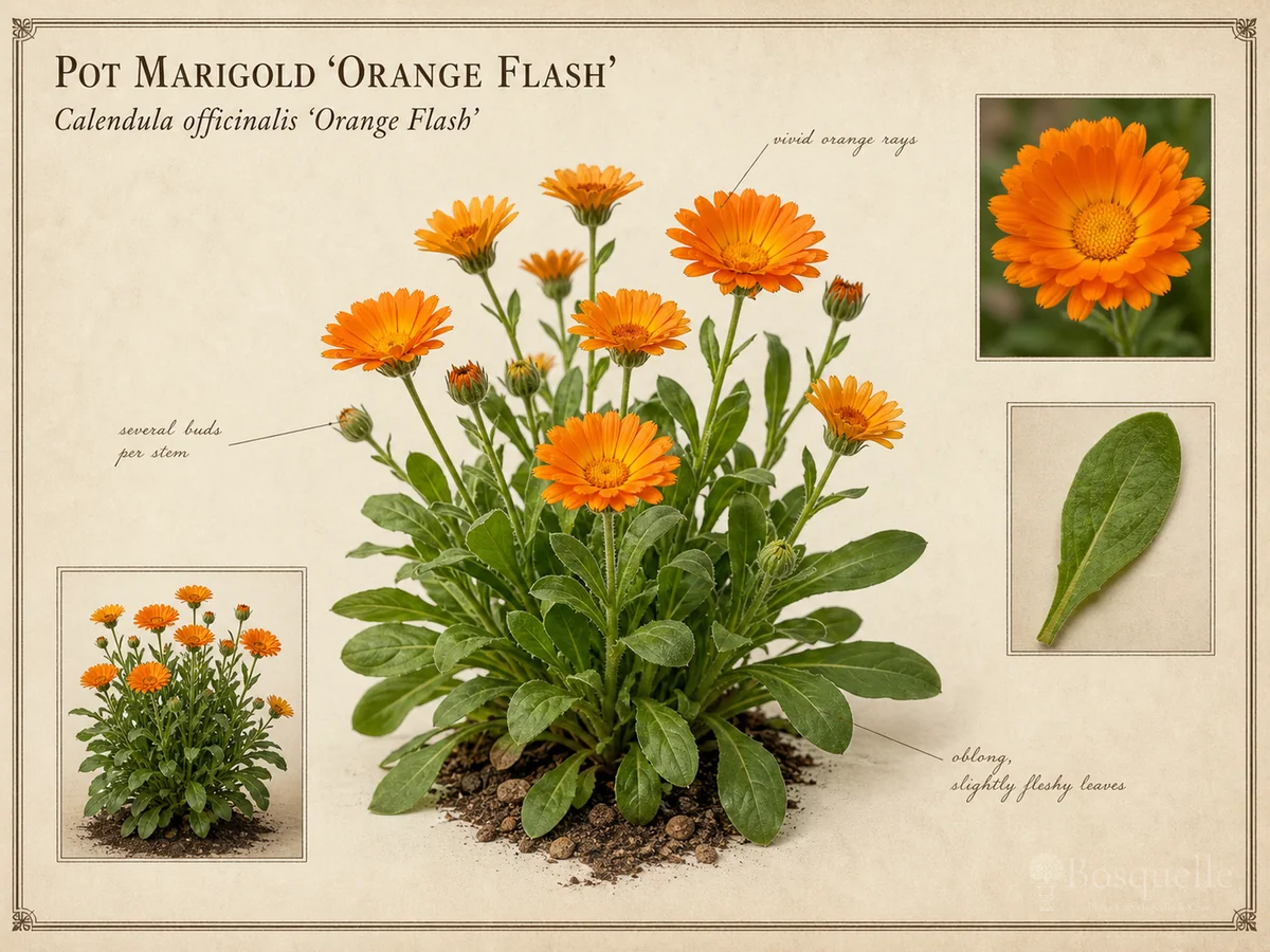 Pot Marigold ‘Orange Flash’ (Calendula officinalis ‘Orange Flash’)
