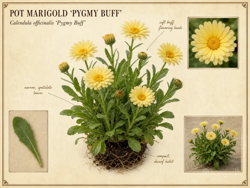 Pot Marigold ‘Pygmy Buff’ (Calendula officinalis ‘Pygmy Buff’)