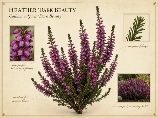 Heather ‘Dark Beauty’ (Calluna vulgaris ‘Dark Beauty’)