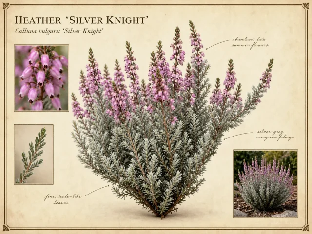 Heather ‘Silver Knight’ (Calluna vulgaris ‘Silver Knight’)