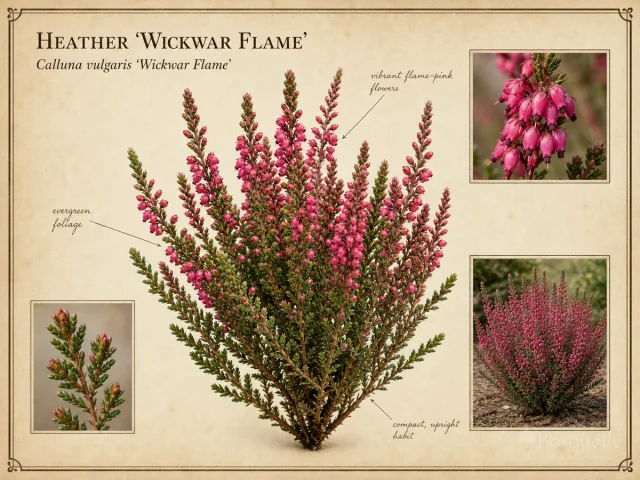 Heather ‘Wickwar Flame’ (Calluna vulgaris ‘Wickwar Flame’)