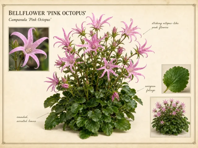 Bellflower 'Pink Octopus'