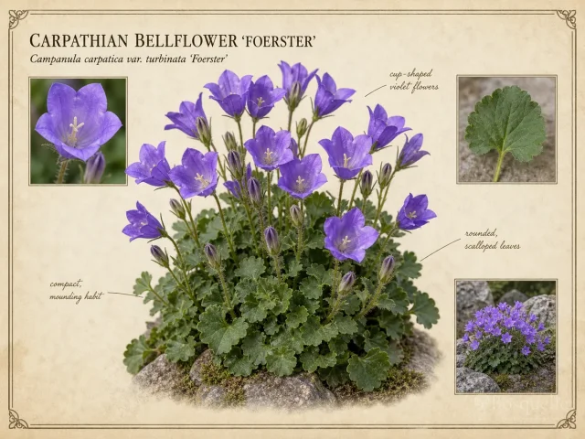 Carpathian Bellflower ‘Foerster’ (Campanula carpatica var. turbinata ‘Foerster’)