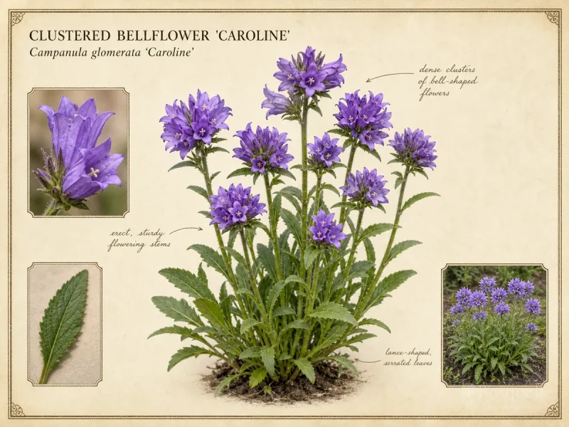 Clustered Bellflower ‘Caroline’ (Campanula glomerata ‘Caroline’)