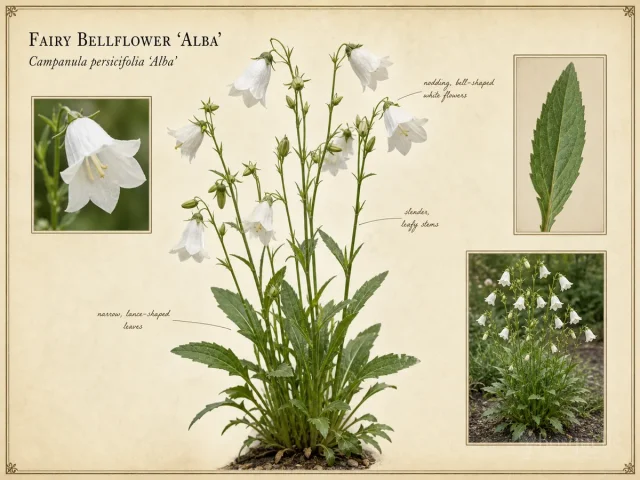 Fairy Bellflower ‘Alba’ (Campanula persicifolia ‘Alba’)