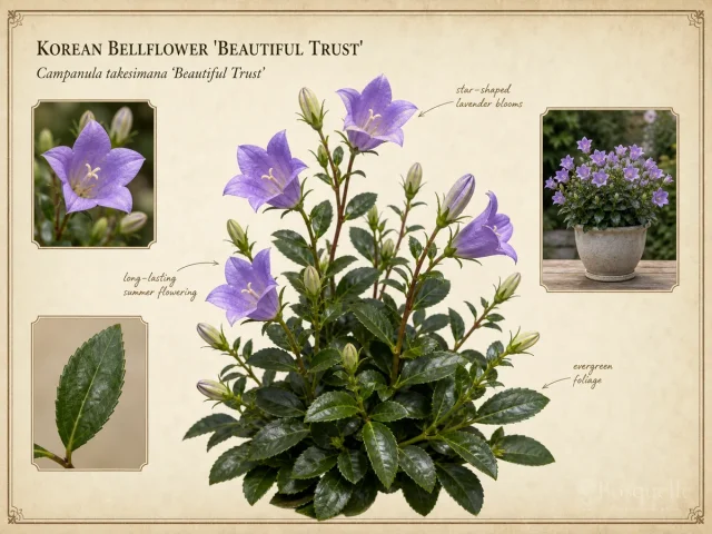 Korean Bellflower ‘Beautiful Trust’ (Campanula takesimana ‘Beautiful Trust’)