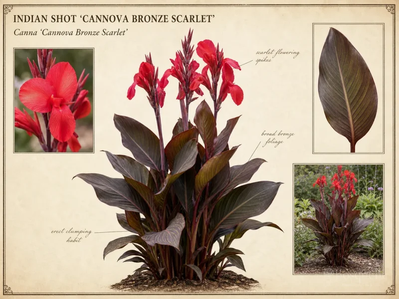 Indian Shot 'Cannova Bronze Scarlet'