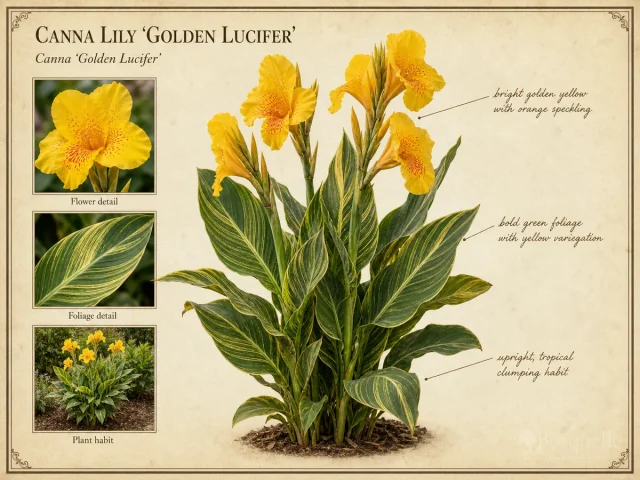 Canna Lily ‘Golden Lucifer’ (Canna ‘Golden Lucifer’)
