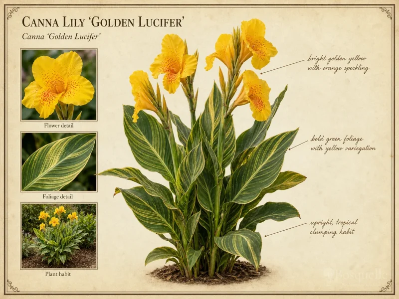 Canna Lily 'Golden Lucifer'