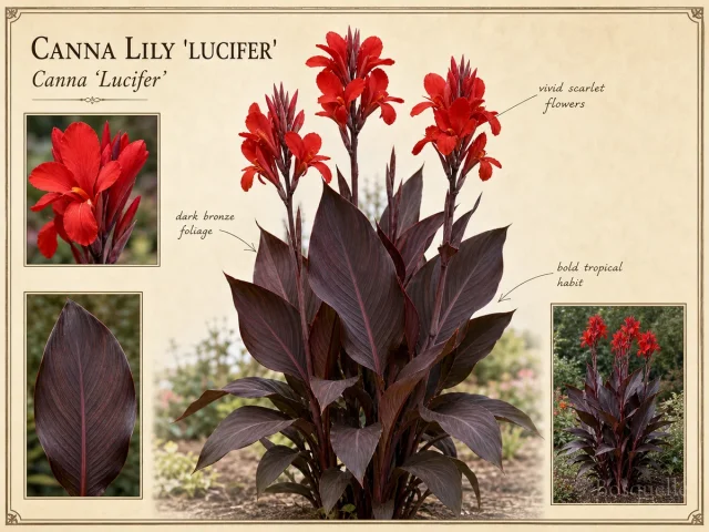 Canna Lily ‘Lucifer’ (Canna ‘Lucifer’)