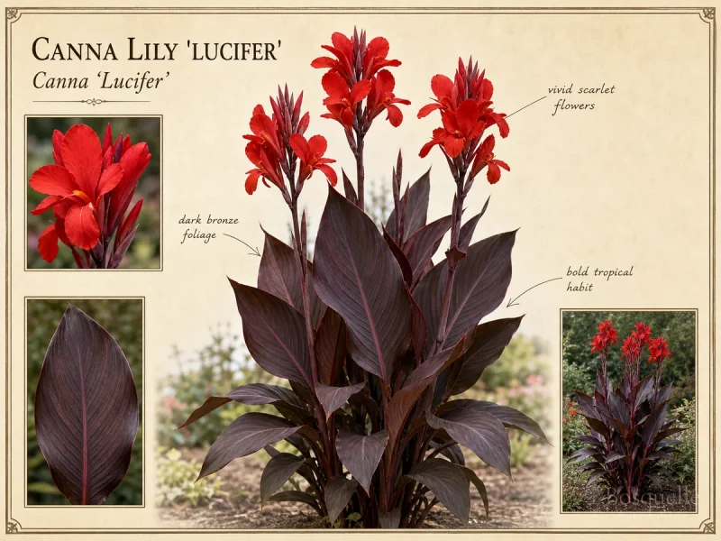Canna Lily 'Lucifer'