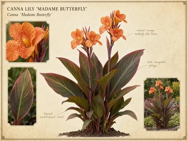 Canna Lily ‘Madame Butterfly’ (Canna ‘Madame Butterfly’)