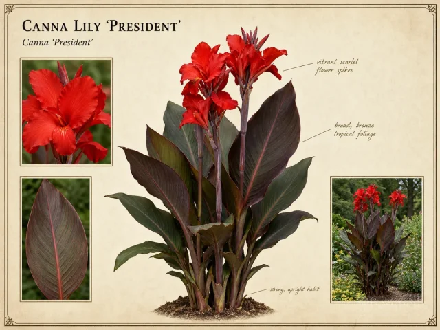 Canna Lily ‘President’ (Canna ‘President’)