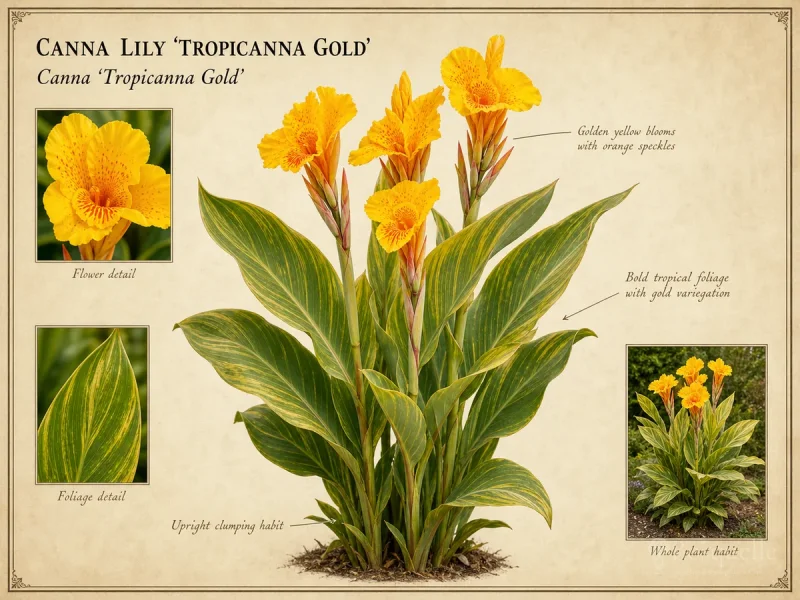 Canna Lily 'Tropicanna Gold'