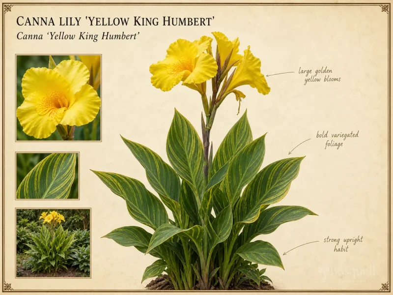 Canna Lily 'Yellow King Humbert'