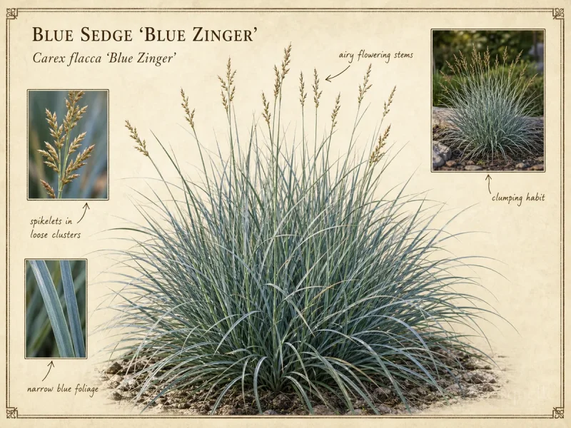 Blue Sedge ‘Blue Zinger’ (Carex flacca ‘Blue Zinger’)