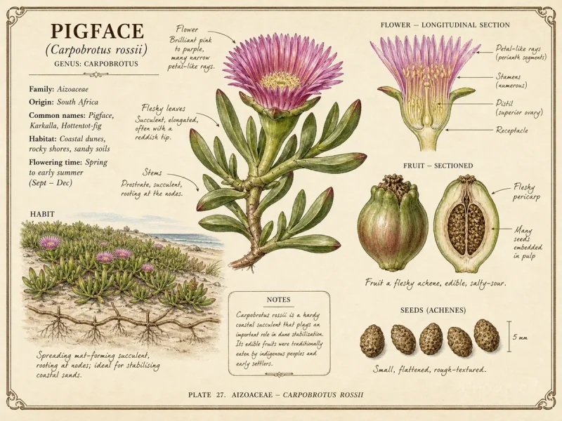Pigface (Carpobrotus rossii)