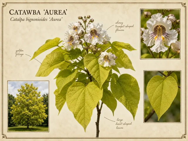 Catawba 'Aurea' — Full sun, room to mature, and soil that drains af…
